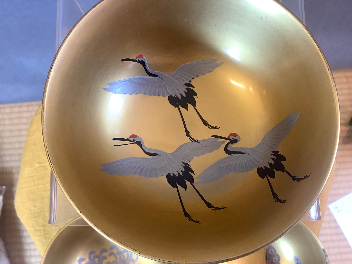 Gold Lacquered Rice Bowls