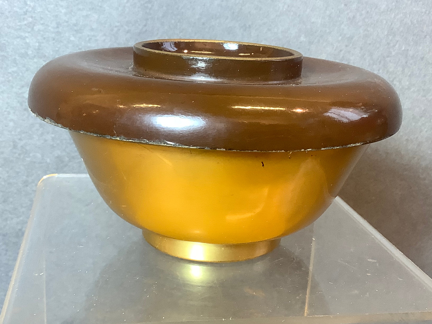 Lacquered bowl and Cover