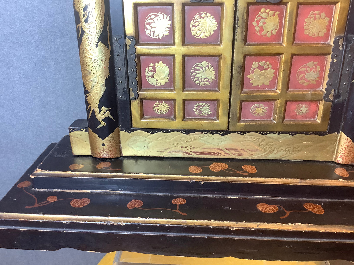 Taisho Lacquered Picture Frame